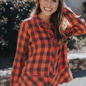 Democracy plaid top